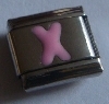 Letter X roze